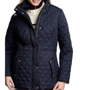 Joules Newdale Quilted Jacket Navy Sz 8